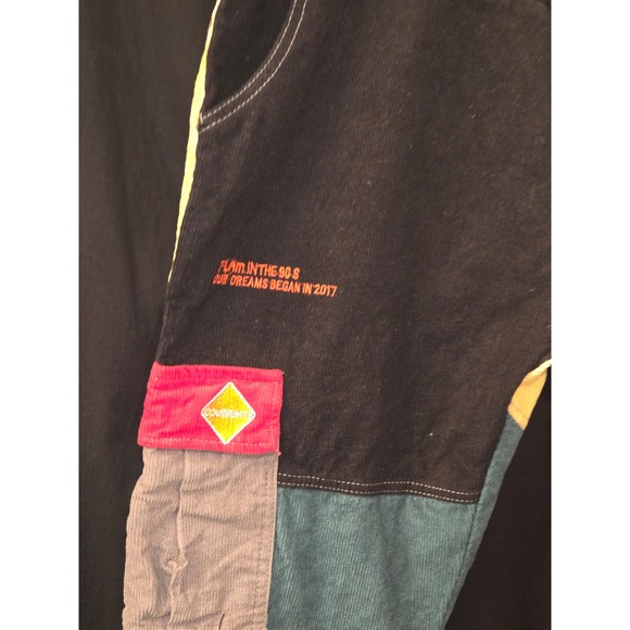 Stussy x kclot vintage Corduroy Patchwork Drawstring Pants Mens Color Streetwear - Picture 4 of 10